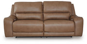 DeepWakes Caramel Power Reclining Sofa - PCU6260647