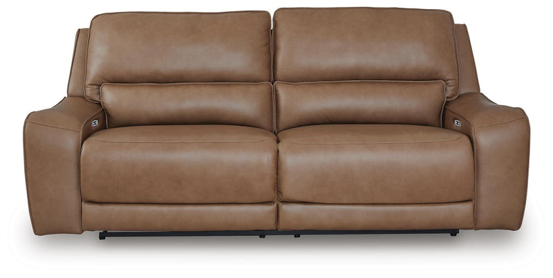 DeepWakes Caramel Power Reclining Sofa - PCU6260647