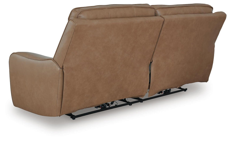 DeepWakes Caramel Power Reclining Sofa - PCU6260647
