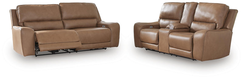 DeepWakes Sofa and Loveseat in Caramel - PKG022062