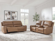 DeepWakes Sofa and Loveseat in Caramel - PKG022062