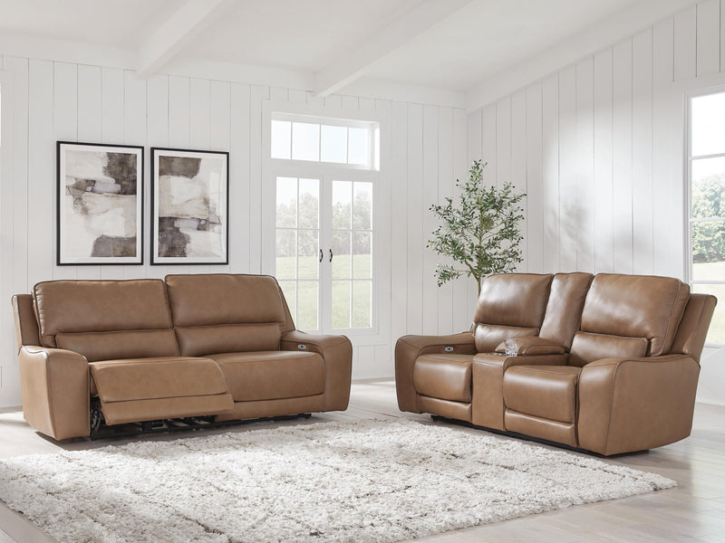 DeepWakes Sofa and Loveseat in Caramel - PKG022062