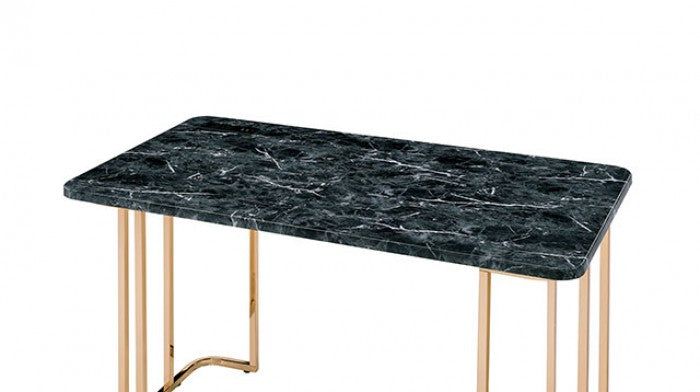 Delphine Gold/Black Desk - CM-DK919BK