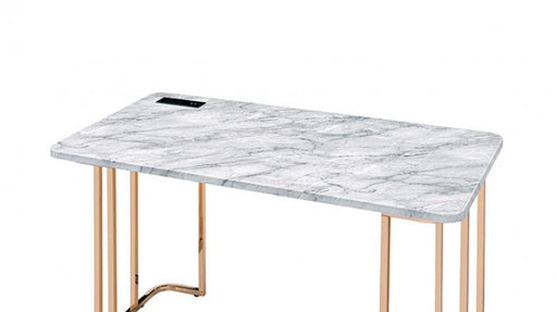 Delphine Gold/White Desk - CM-DK919WH