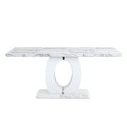 Deltona White Dining Room Set - Gate FurnitureDining Room Set