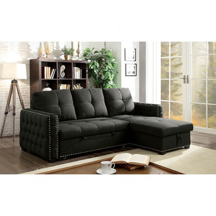 Demi Dark Gray Sectional - CM6562-SECT