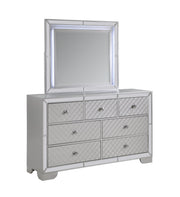 Demi Queen Bed W/ LED - B519-Queen
