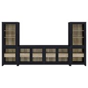 Denison 3-piece Entertainment Center 79-inch TV Stand Black - 720223-SET