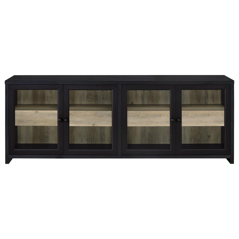 Denison 3-piece Entertainment Center 79-inch TV Stand Black - 720223-SET