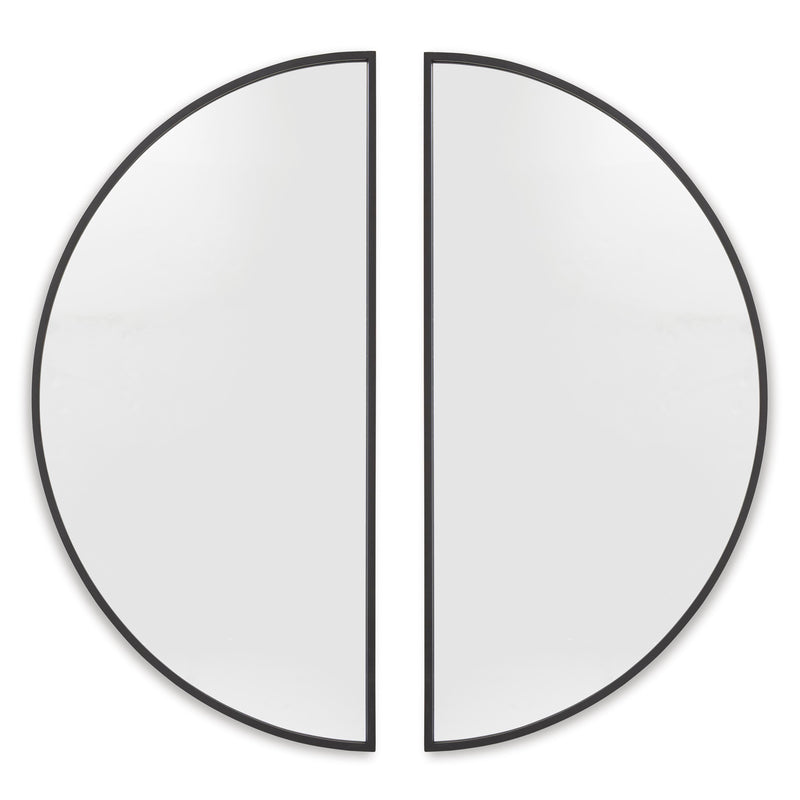Denlow 2-Piece Wall Mirror in Black - PKG022071
