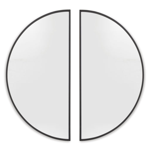 Denlow 2-Piece Wall Mirror in Black - PKG022071