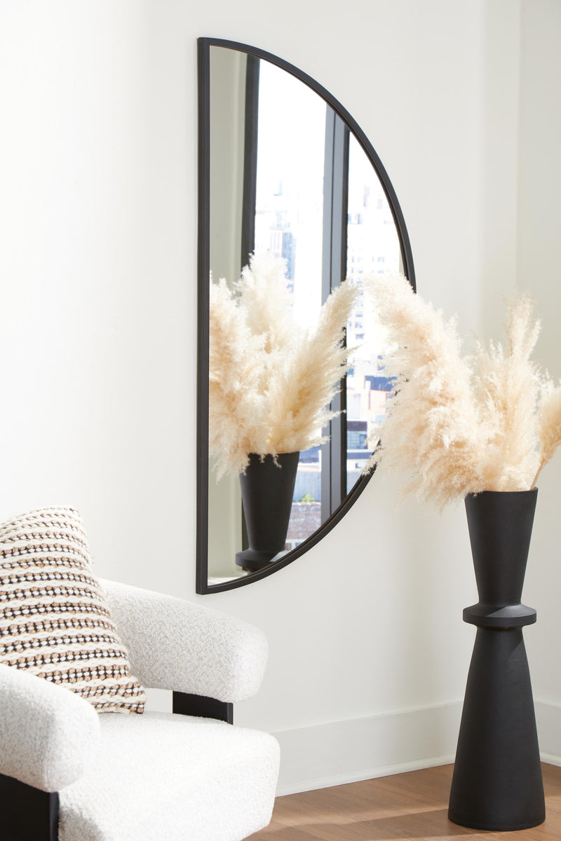 Denlow 2-Piece Wall Mirror in Black - PKG022071