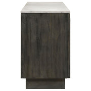 Dennis 3-door Marble Top Sideboard Buffet Tobacco Grey - 190655