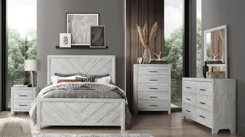 Denver Queen 5pc Bedroom Set Rustic Natural - Denver Queen 5pc Bedroom Set Rustic Natural
