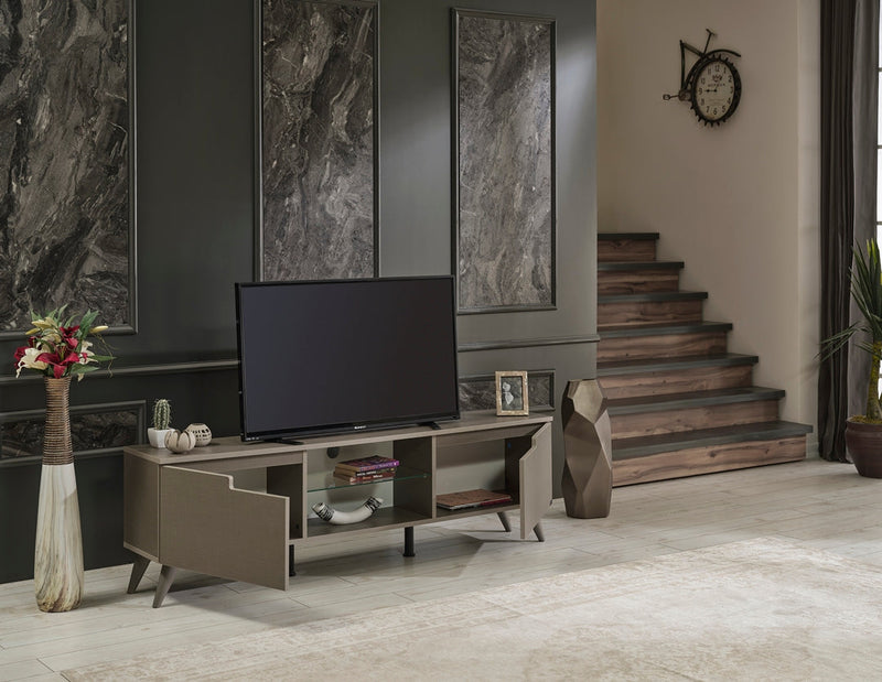 Denver Tv Stand in Brown - 721-DEN-TV-BROWN