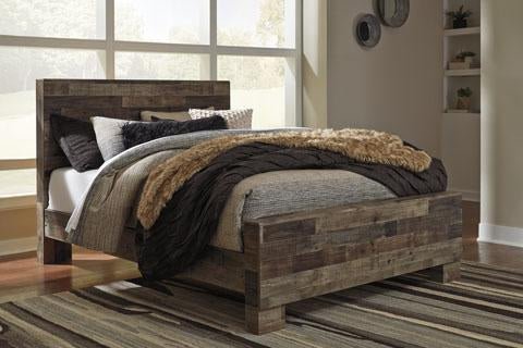 Derekson Gray Queen Panel Bed | B200 - Gate FurnitureQueen Bed