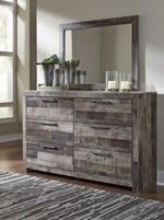 Derekson Multi Gray Bedroom Mirror - Gate FurnitureMirror