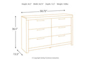 Derekson Multi Gray Dresser - Gate FurnitureDresser