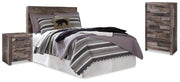 Derekson Multi Gray Full Panel Headboard, Chest and Nightstand - B200B60