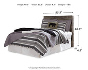 Derekson Multi Gray Full Panel Headboard, Chest and Nightstand - B200B60