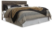Derekson Multi Gray King Panel Headboard, Dresser, Mirror and Nightstand - B200B47
