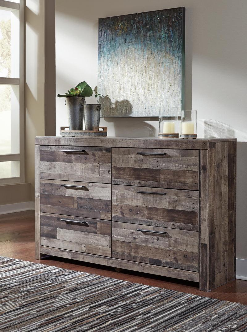 Derekson Multi Gray King Storage Bed, Dresser and Chest - B200B76