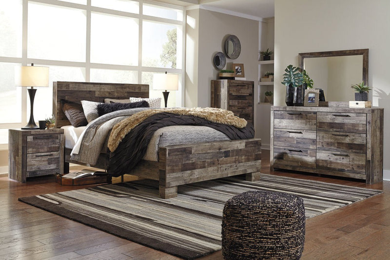 Derekson Multi Gray Nightstand - Gate FurnitureNightstand