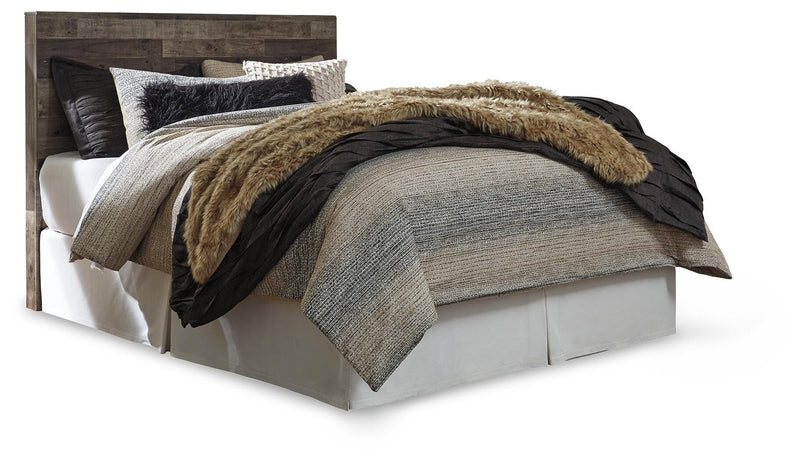 Derekson Multi Gray Queen Panel Headboard, Dresser, Chest and Nightstand - B200B56