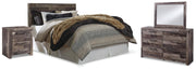 Derekson Multi Gray Queen Panel Headboard, Dresser, Mirror and Nightstand - B200B45