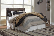 Derekson Multi Gray Queen Panel Headboard, Dresser, Mirror and Nightstand - B200B45