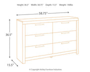 Derekson Multi Gray Queen Panel Storage Bed, Dresser and 2 Nightstand - B200B58