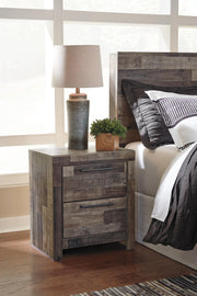 Derekson Multi Gray Queen Panel Storage Bed, Dresser and 2 Nightstands - B200B82