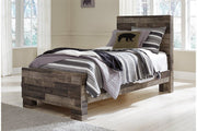 Derekson Multi Gray Twin Panel Bed - Gate FurnitureTwin Bed