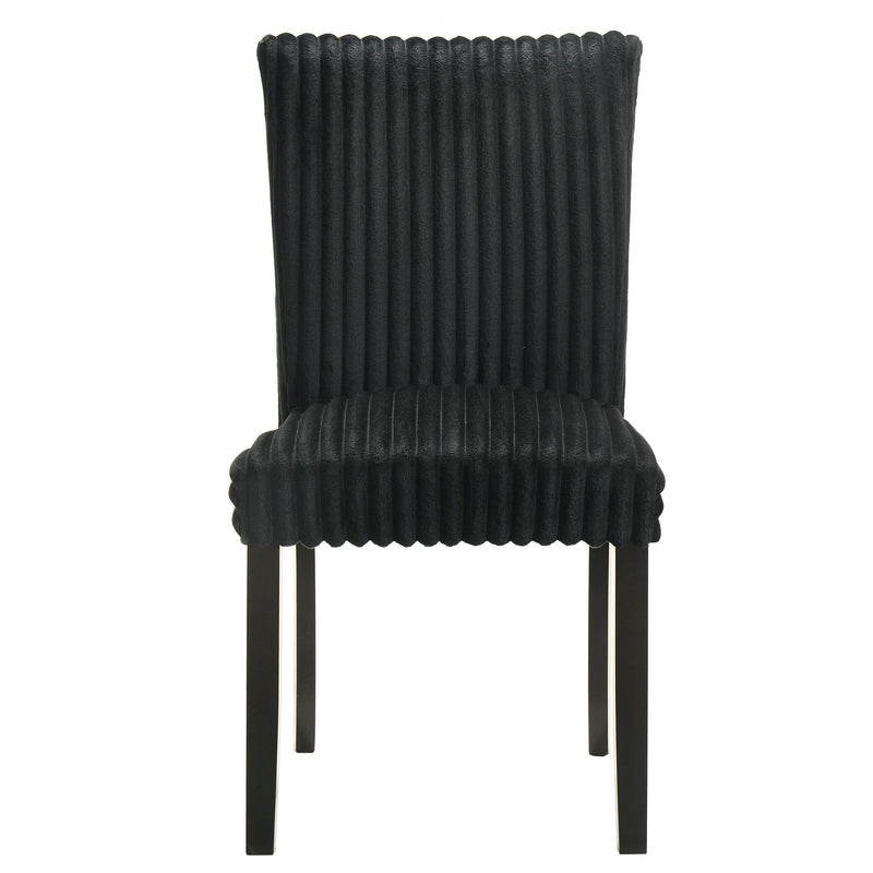 Dermott Upholstered Parson Dining Side Chair Black (Set of 2) - 106512BLK