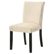 Dermott Upholstered Parson Dining Side Chair Cream (Set of 2) - 106512CRM
