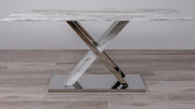 Derry Reading Marble/White Dining Set - Gate FurnitureDining Room Set