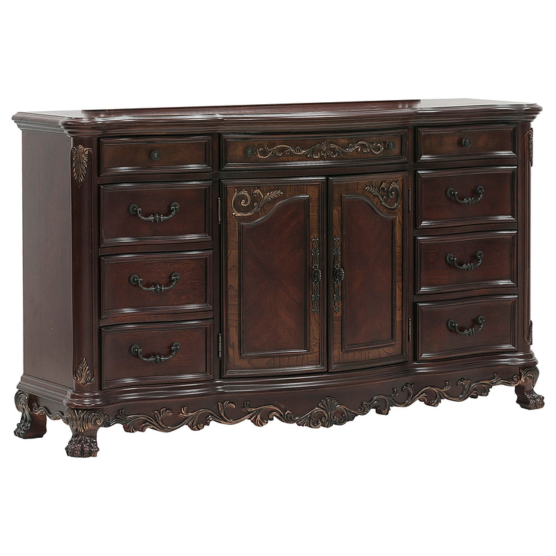 Deryn Park Cherry Sleigh Bedroom Set - Gate FurnitureBedroom Set