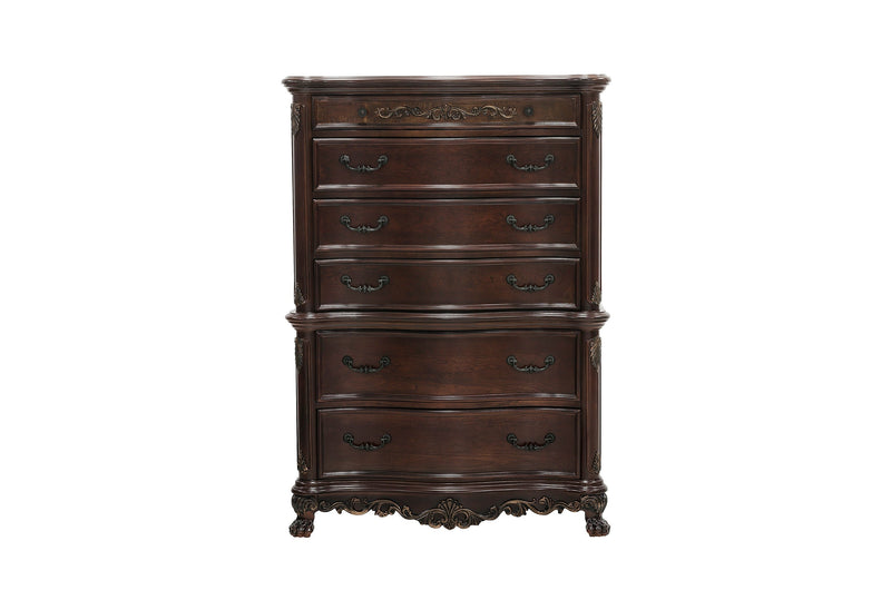 Deryn Park Cherry Sleigh Bedroom Set - Gate FurnitureBedroom Set