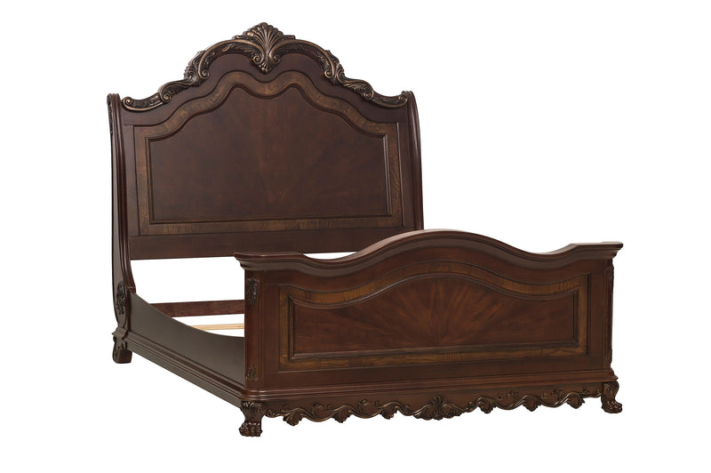 Deryn Park Cherry Sleigh Bedroom Set - Gate FurnitureBedroom Set