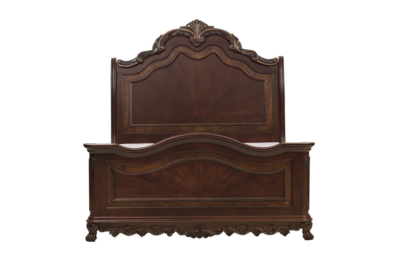Deryn Park Cherry Sleigh Bedroom Set - Gate FurnitureBedroom Set
