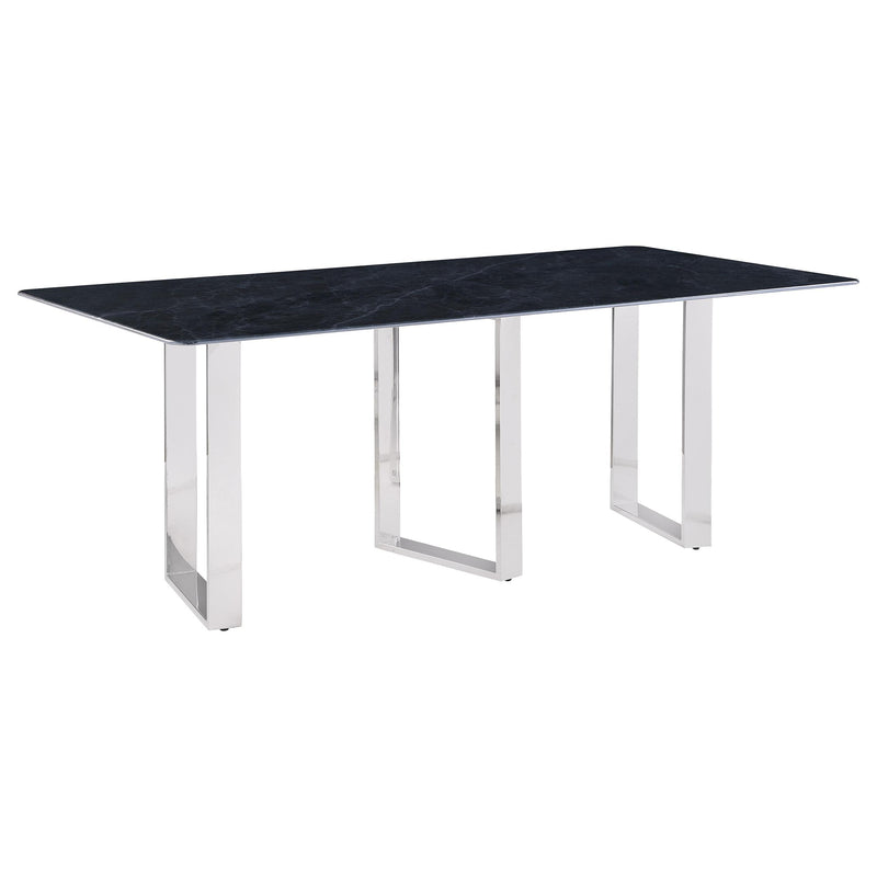 Desden 79-inch Rectangular Sintered Stone Dining Table Grey - 109361