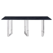 Desden 79-inch Rectangular Sintered Stone Dining Table Grey - 109361