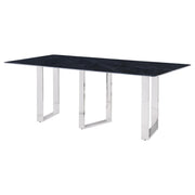 Desden 79-inch Rectangular Sintered Stone Dining Table Grey - 109361