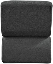 Desiree Boucle Fabric Upholstered Accent Chair in Black - 599Black