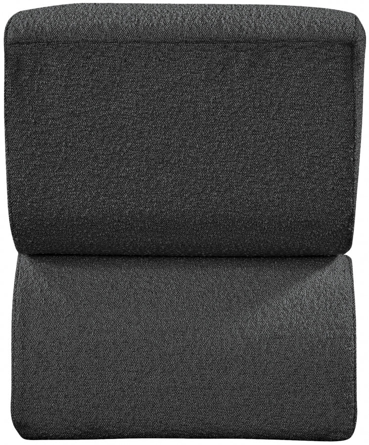Desiree Boucle Fabric Upholstered Accent Chair in Black - 599Black