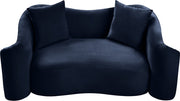 Destin 70" Velvet Upholstered Upholstered Loveseat in Blue - 44052Navy-L