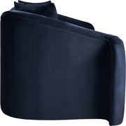 Destin 70" Velvet Upholstered Upholstered Loveseat in Blue - 44052Navy-L