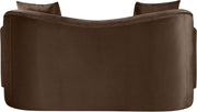 Destin 70" Velvet Upholstered Upholstered Loveseat in Brown - 44052Brown-L