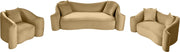 Destin 70" Velvet Upholstered Upholstered Loveseat in Camel - 44052Camel-L