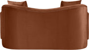 Destin 70" Velvet Upholstered Upholstered Loveseat in Cognac - 44052Cognac-L